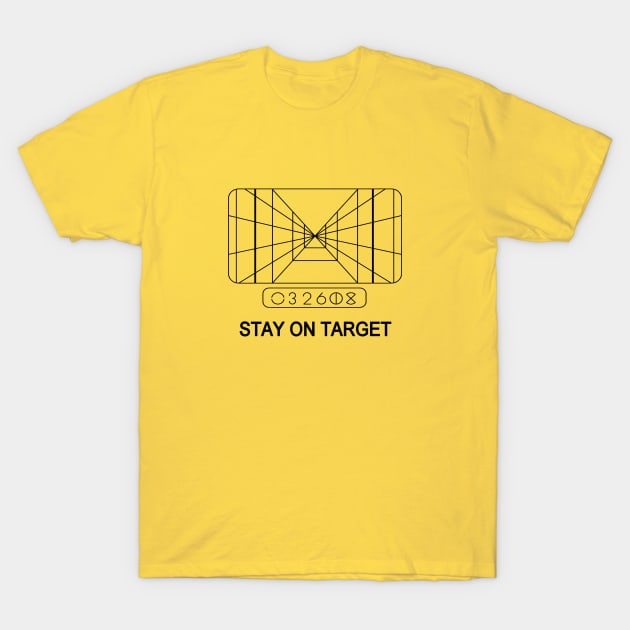 STAY ON TARGET 1977 TARGETING COMPUTER T-Shirt by davidprabudi